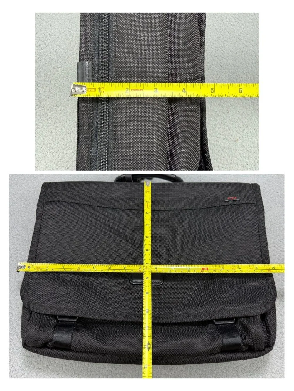 Tumi Bag Medium Black Alpha Laptop Messenger Slim Expandable Briefcase Crossbody